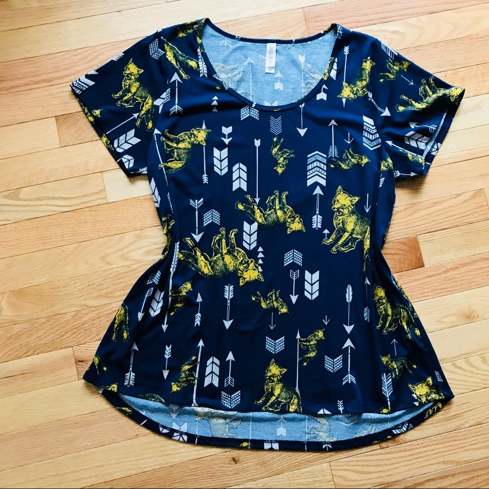 lularoe classic t unicorn fox & arrow print
